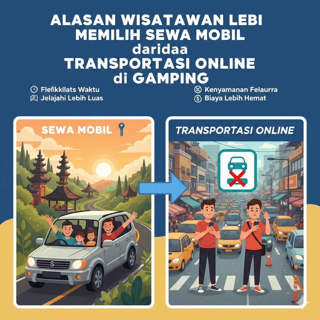 Alasan Wisatawan Memilih Sewa Mobil dari Transportasi Online