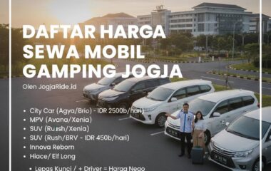 Daftar Harga Sewa Mobil Gamping Jogja